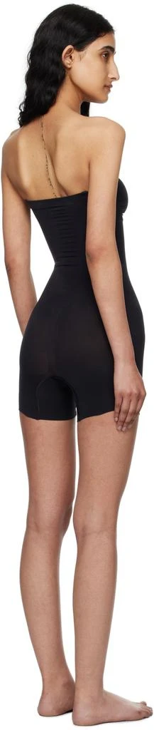 SKIMS Black Seamless Sculpt Strapless Shortie Bodysuit 3