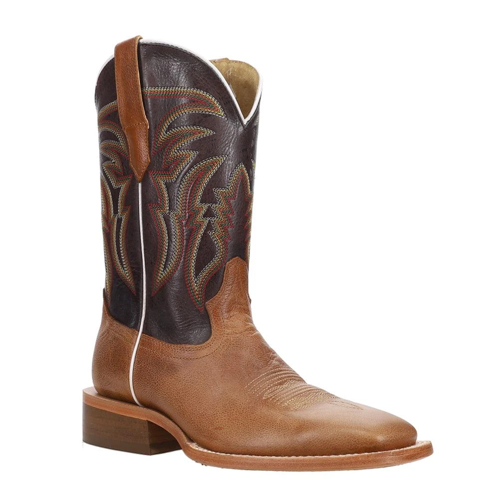 RW Ranch Goat Embroidered Wide Square Toe Cowboy Boots 2