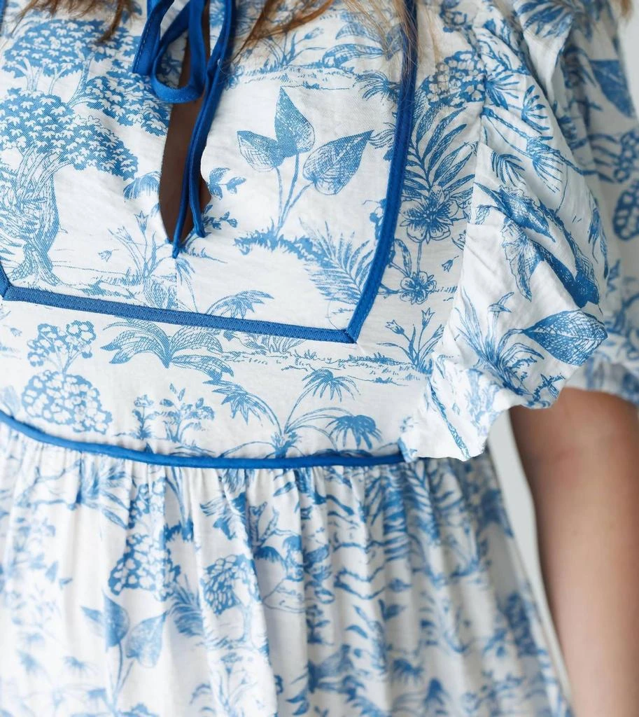 Toile Babydoll Dress In Blue/white  On Sale Now with Up to 44% Off |  Discover Exclusive Deals & Savings at BeyondStyle  Authentic umgee dresses|clothing|women  with Limited-Time Discounts, Free Shipping, and