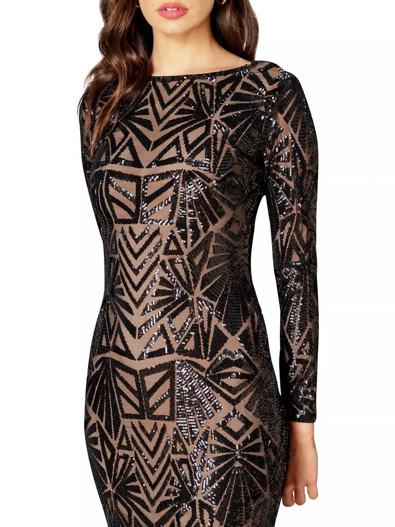 Dress The Population Emery Sequined Scoopback Dress 6
