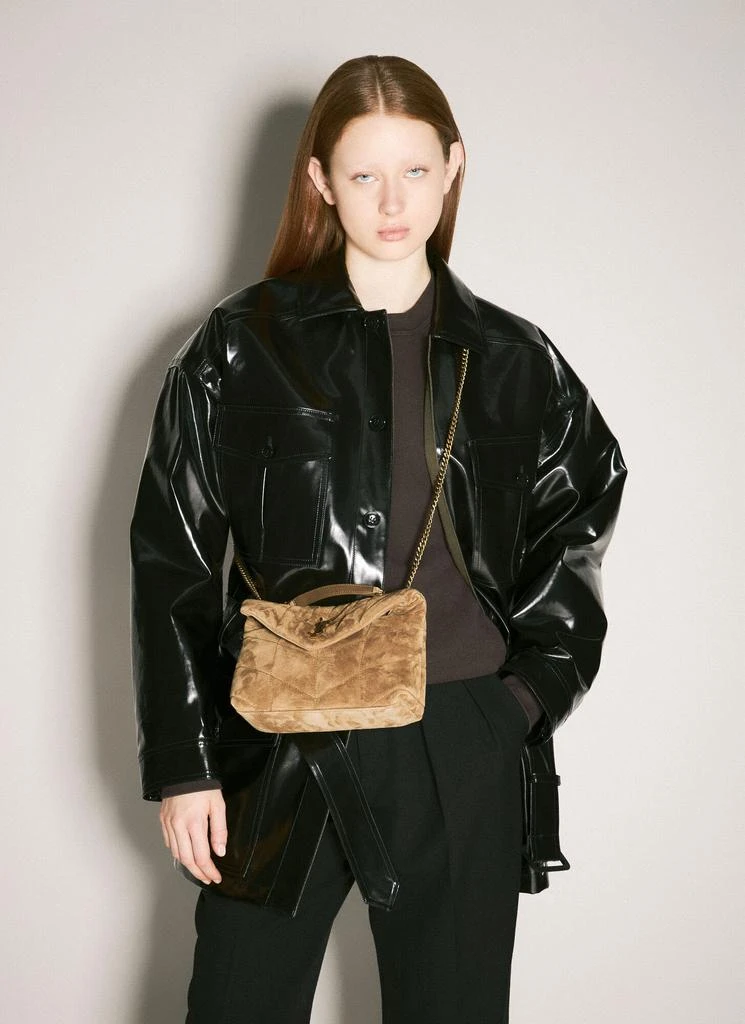 Yves Saint Laurent Toy Puffer Suede Shoulder Bag 1