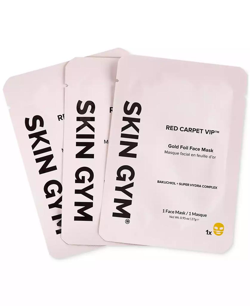 Skin Gym Red Carpet VIP Gold Foil Face Mask, 3-Pk.