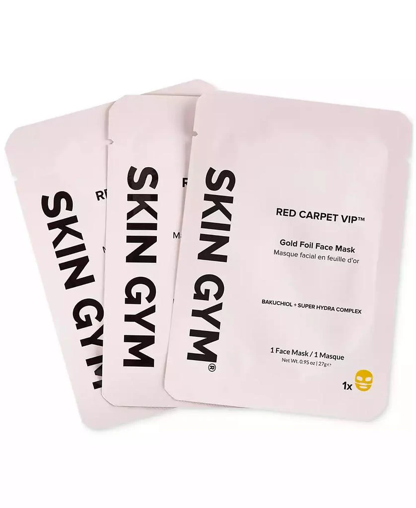 Skin Gym Red Carpet VIP Gold Foil Face Mask, 3-Pk. 1