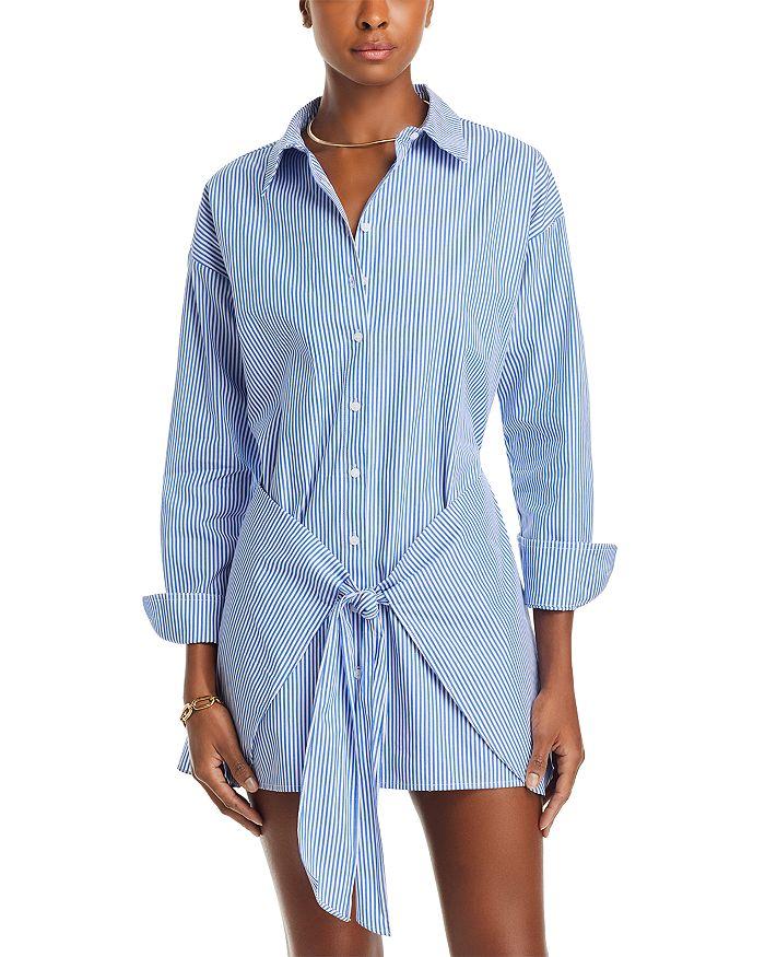 Lucy Paris Poplin Tie Front Dress