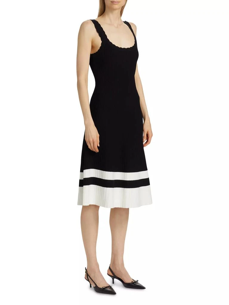 Tahari Nasime Striped-Hem Sweaterdress 4