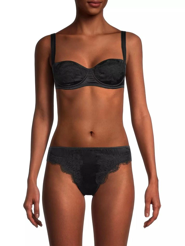 Dolce & Gabbana Silk & Lace Balconnette Bra 3