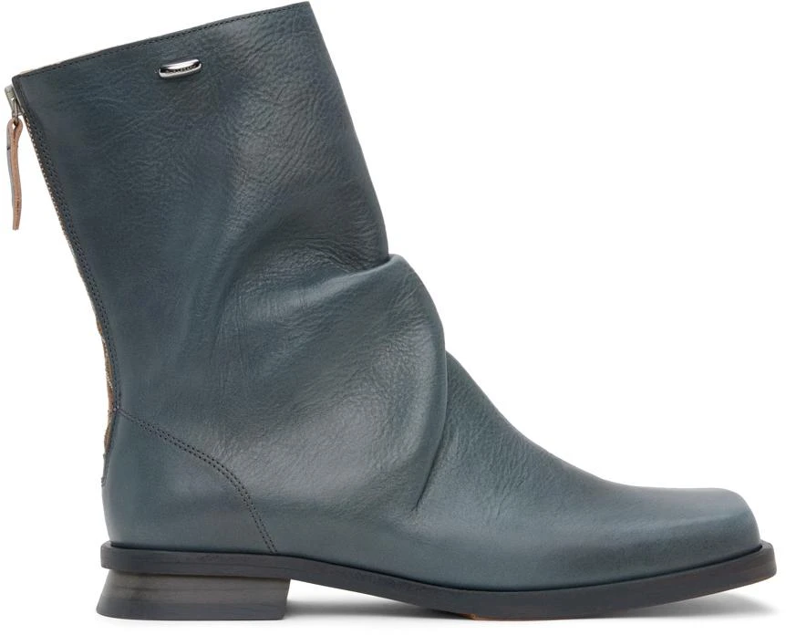 Our Legacy Blue Blunt Boots 1