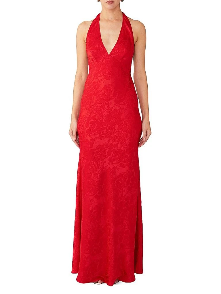 SAU LEE Velma Floral Jacquard Dress 2