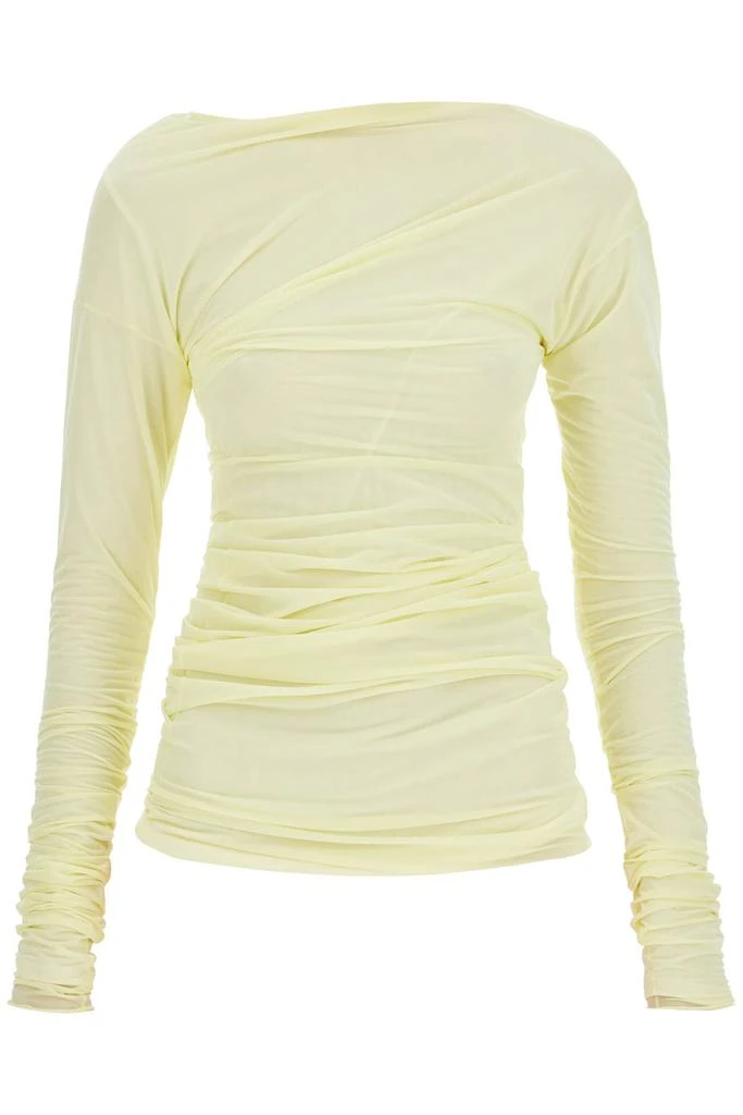 Dries Van Noten long-sleeved draped top with 1