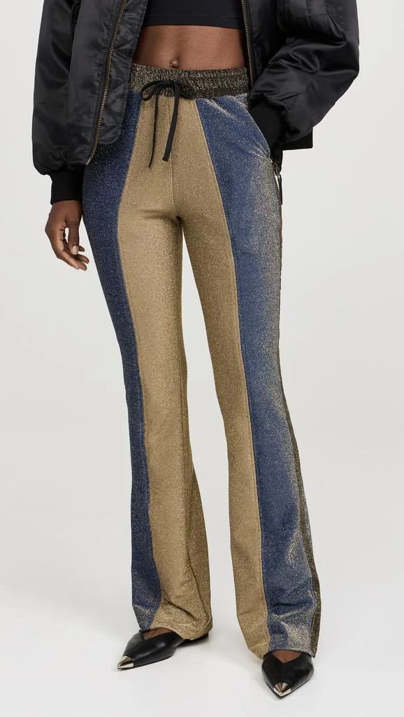 BruceGlen Metallic Drawstring Track Pants 1