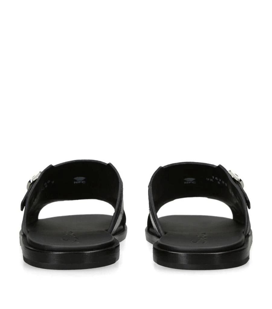 Santoni Crocodile Monk Sandals 2