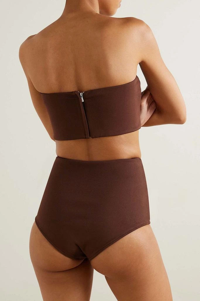 Esse Studios Strapless cropped ribbed stretch-knit top 4