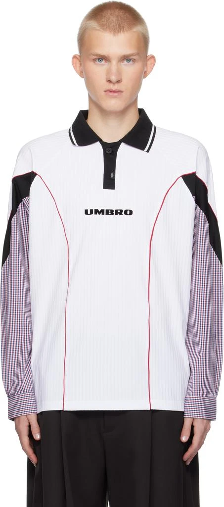 Umbro White Slam Jam Edition Gingham Cut Up Polo 1