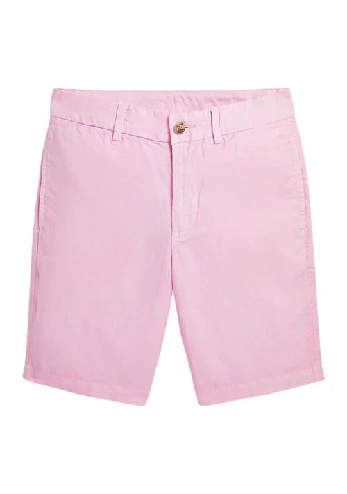 Ralph Lauren Boys 8-20 Straight Fit Linen Cotton Shorts