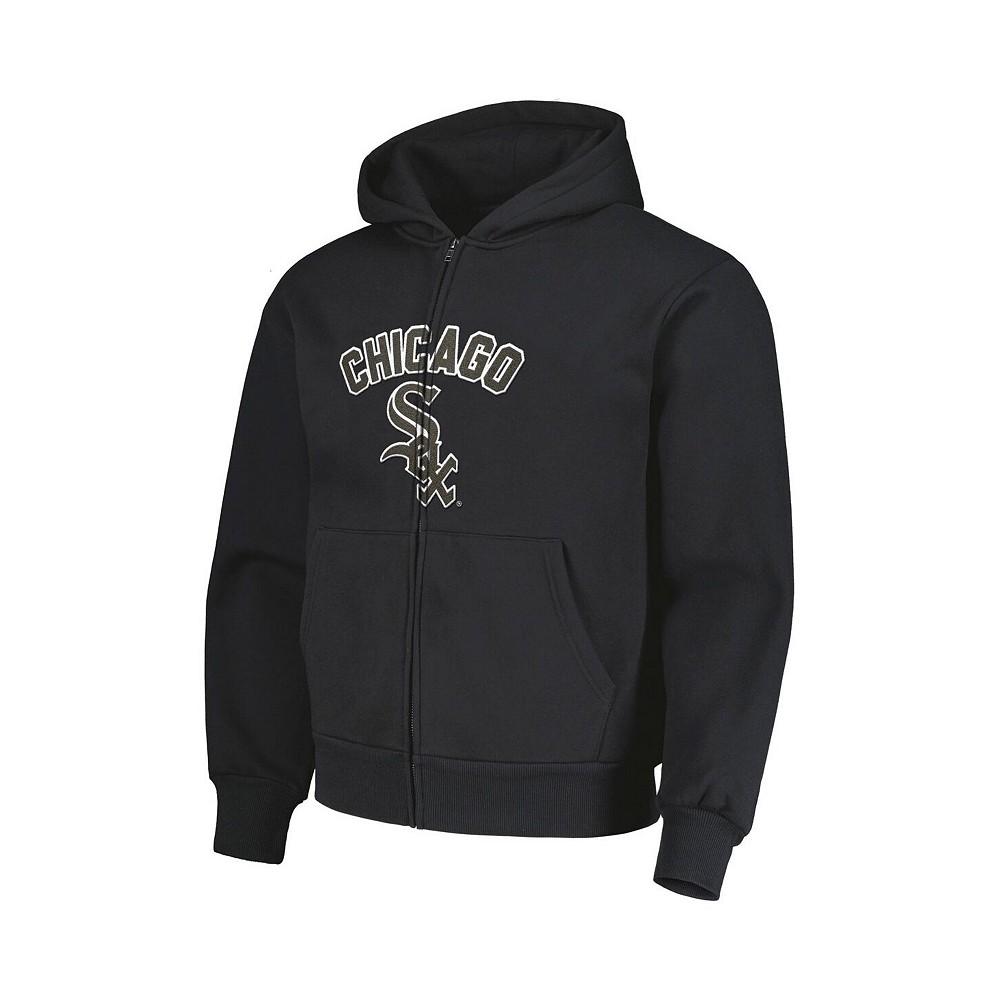 PLEASURES Men's Black Chicago White Sox Opening Day Full-Zip Hoodie