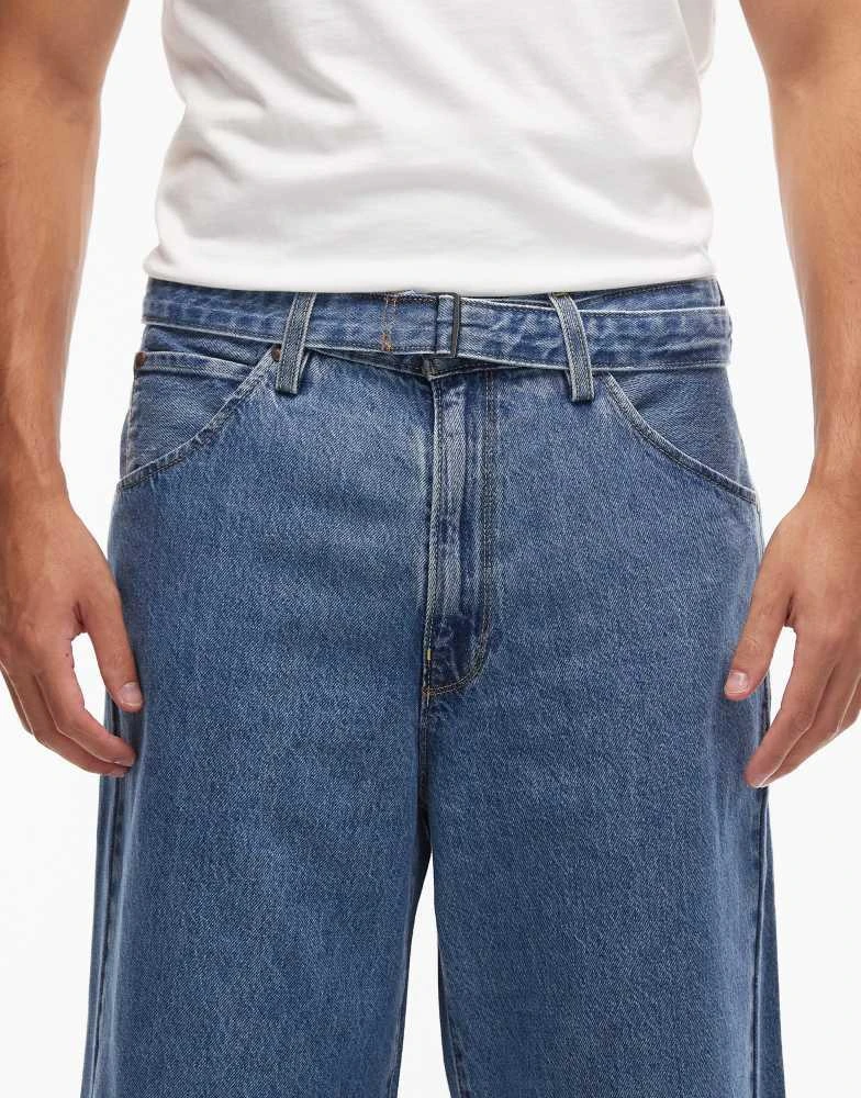 Levi's Levi's baggy 3/4 denim jorts in mid wash 4