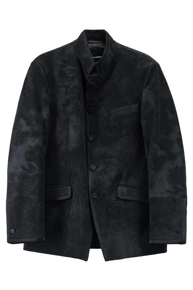 Karl Lagerfeld Paris Karl Lagerfeld High Stand Collar Blazer