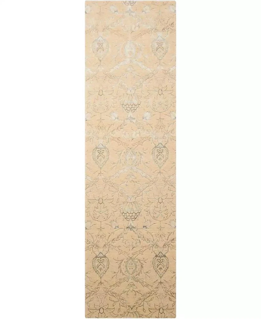 Nourison Luminance LUM07 Cream 2'3" x 8' Runner Rug 1