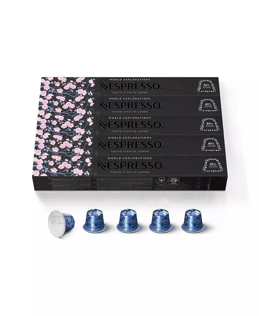 Nespresso Capsules OriginalLine, Tokyo Vivalto Lungo, Medium Roast Coffee, 50-Count Coffee Pods 1