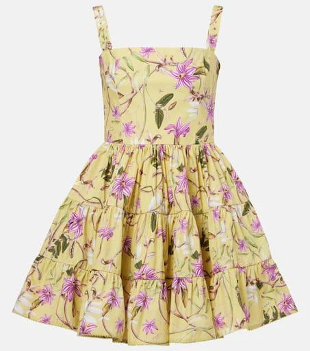 Agua by Agua Bendita Lima printed cotton minidress 1