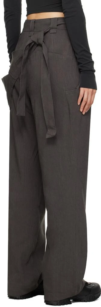 Hyein Seo Gray Belt Bag Trousers 3