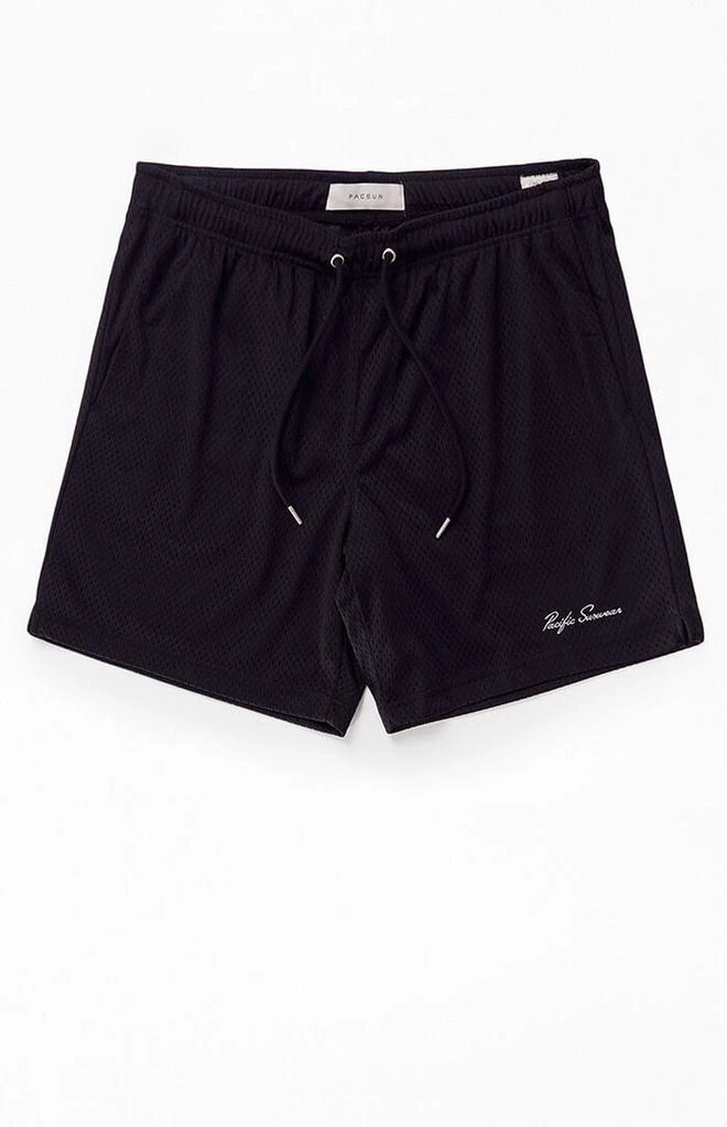 PacSun Black Mesh Basketball Shorts 1