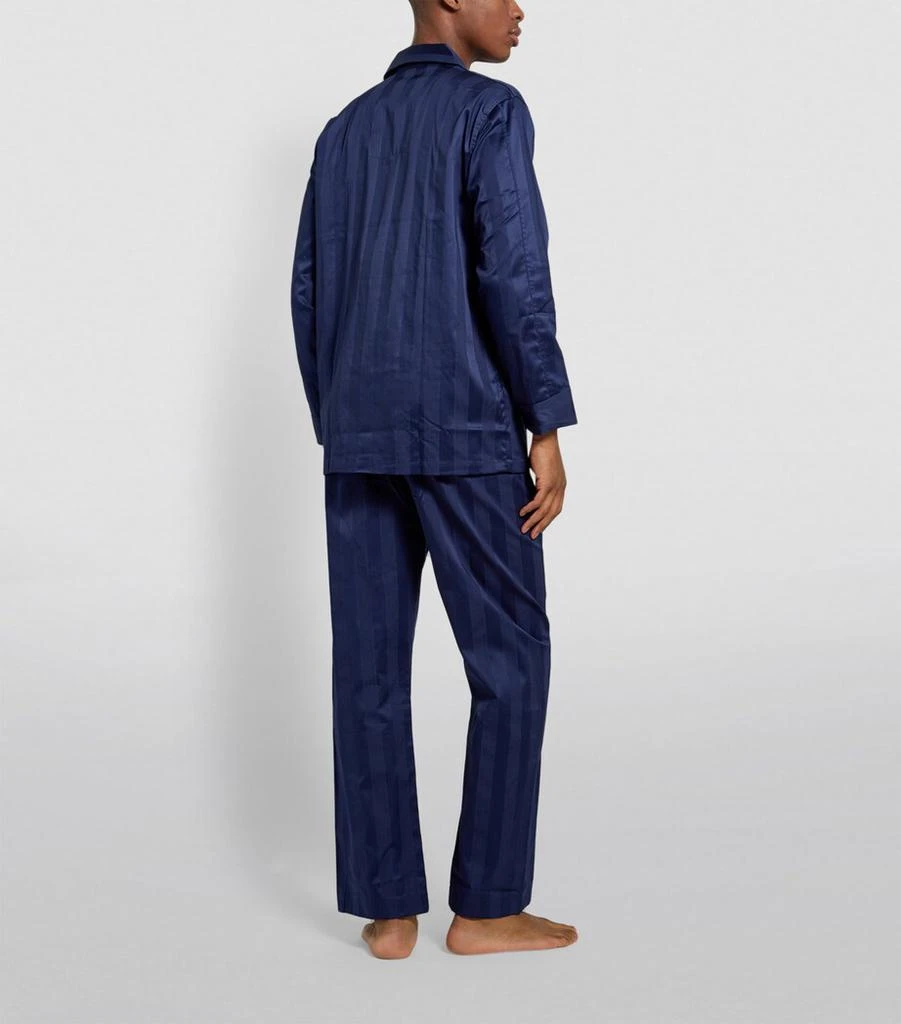 Derek Rose Lingfield Stripe Pyjama Set 3