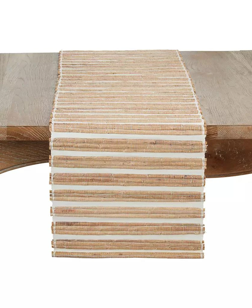 Saro Lifestyle Natural Weave Hyacinth Table Runner