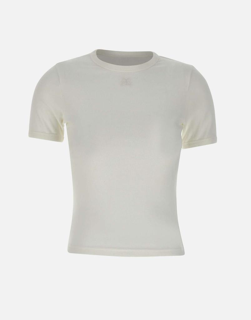 courreges "Signature contrast t-shirt"