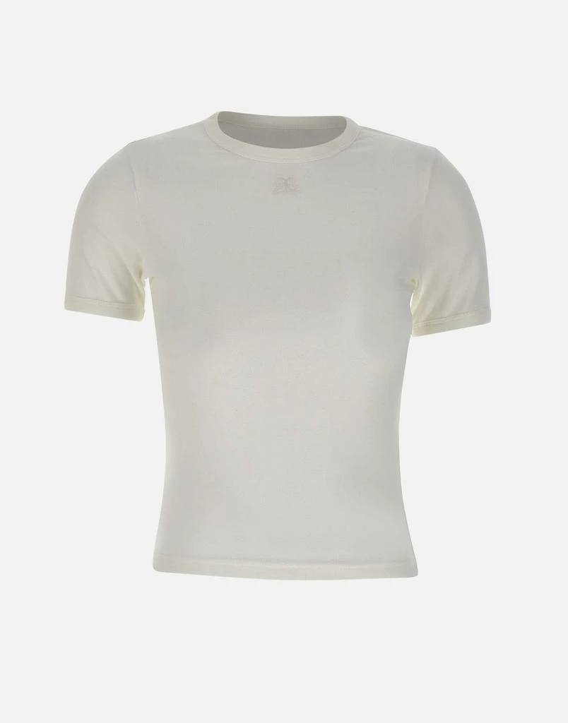 courreges "Signature contrast t-shirt" 1