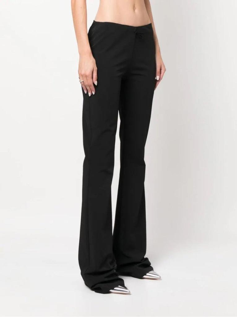 BLUMARINE Flared Trousers With Bow Detail