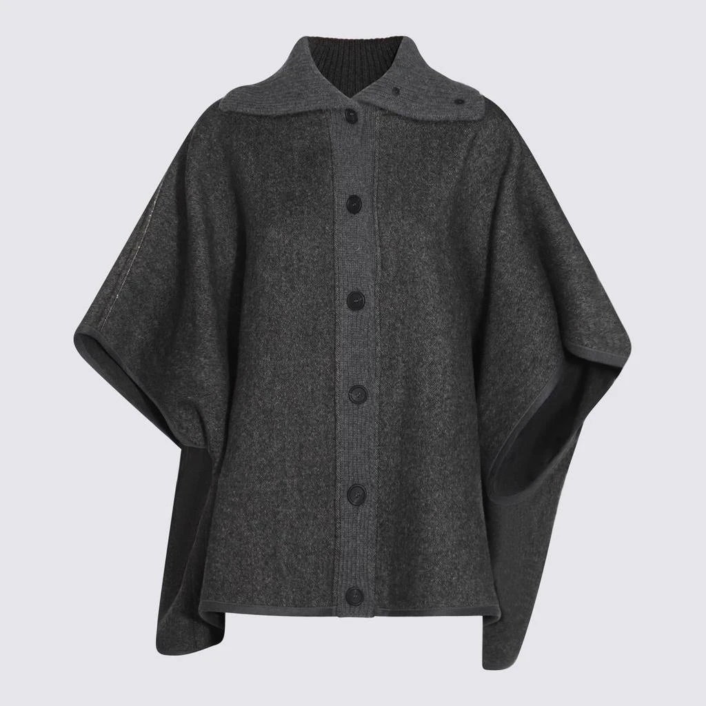 Fabiana Filippi Fabiana Filippi Grey Wool Capes 1