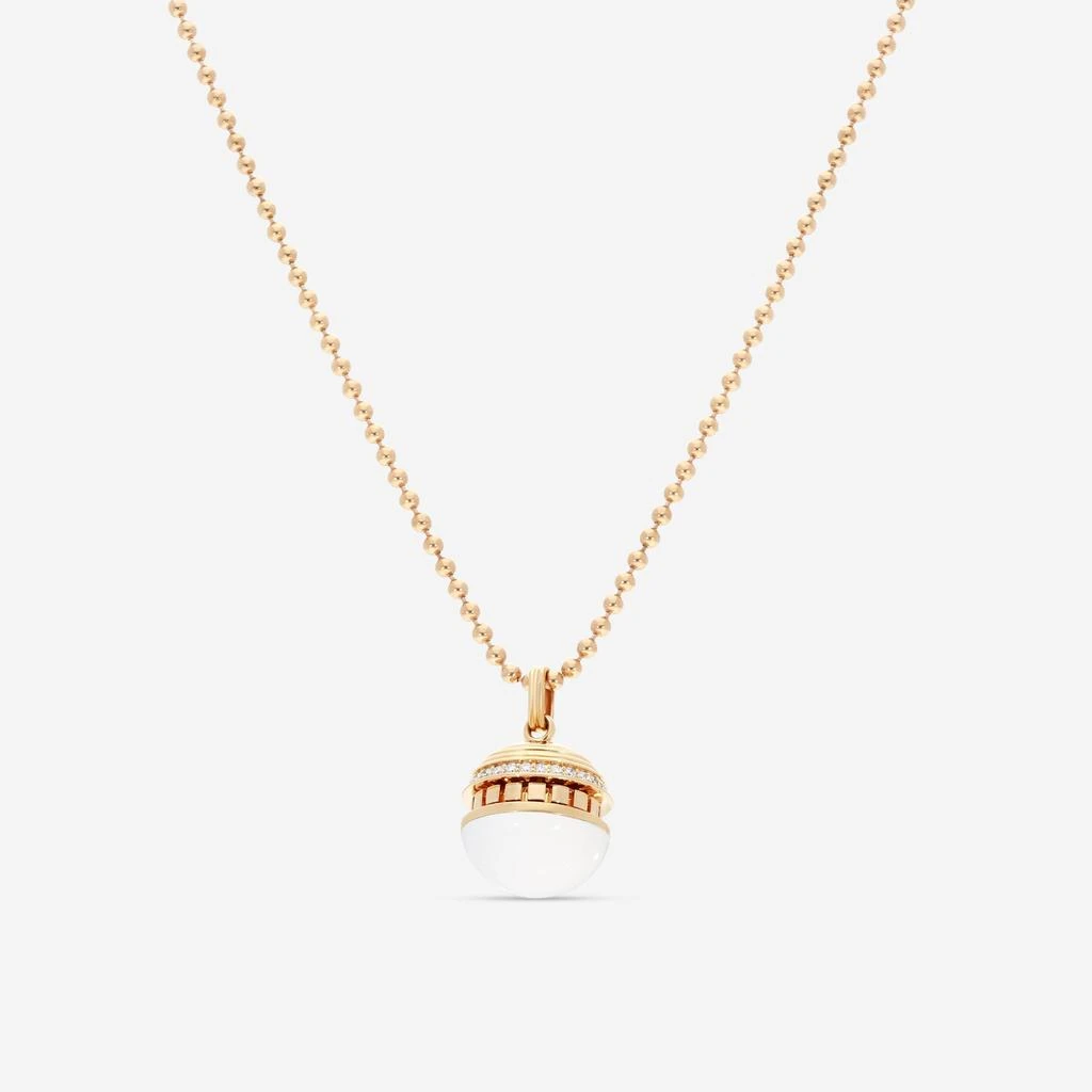 Roberto Coin Roberto Coin Mosaic 18K Rose Gold Ceramic 
Diamond Pendant Necklace 8883553AX17X-copy