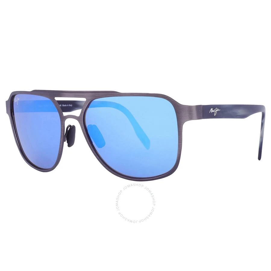 Maui Jim 2nd Reef Blue Hawaii Navigator Men's Sunglasses B607-14 59 2