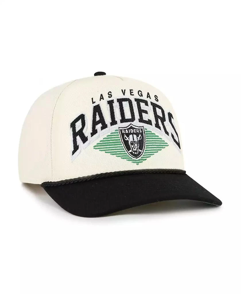 47 Brand Men's Cream Las Vegas Raiders Pomona Rope Adjustable Hitch Hat 2