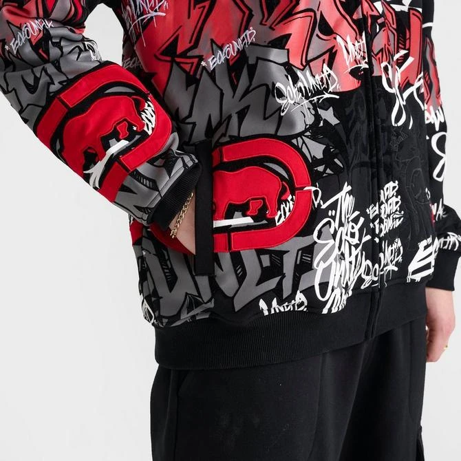 Ecko Unltd Men's Ecko Graffiti Graphic Full-Zip Hoodie 6