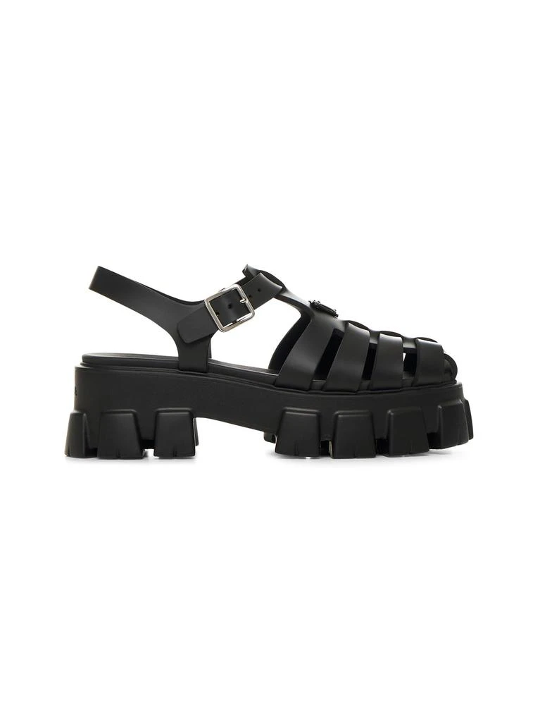 PRADA CALZATURE PRADA CALZATURE | Black rubber Monolith sandals | Women | 40 from d'Aniello boutique