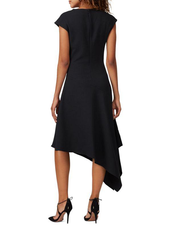 Josie Cap Sleeve Asymmetric Midi Dress