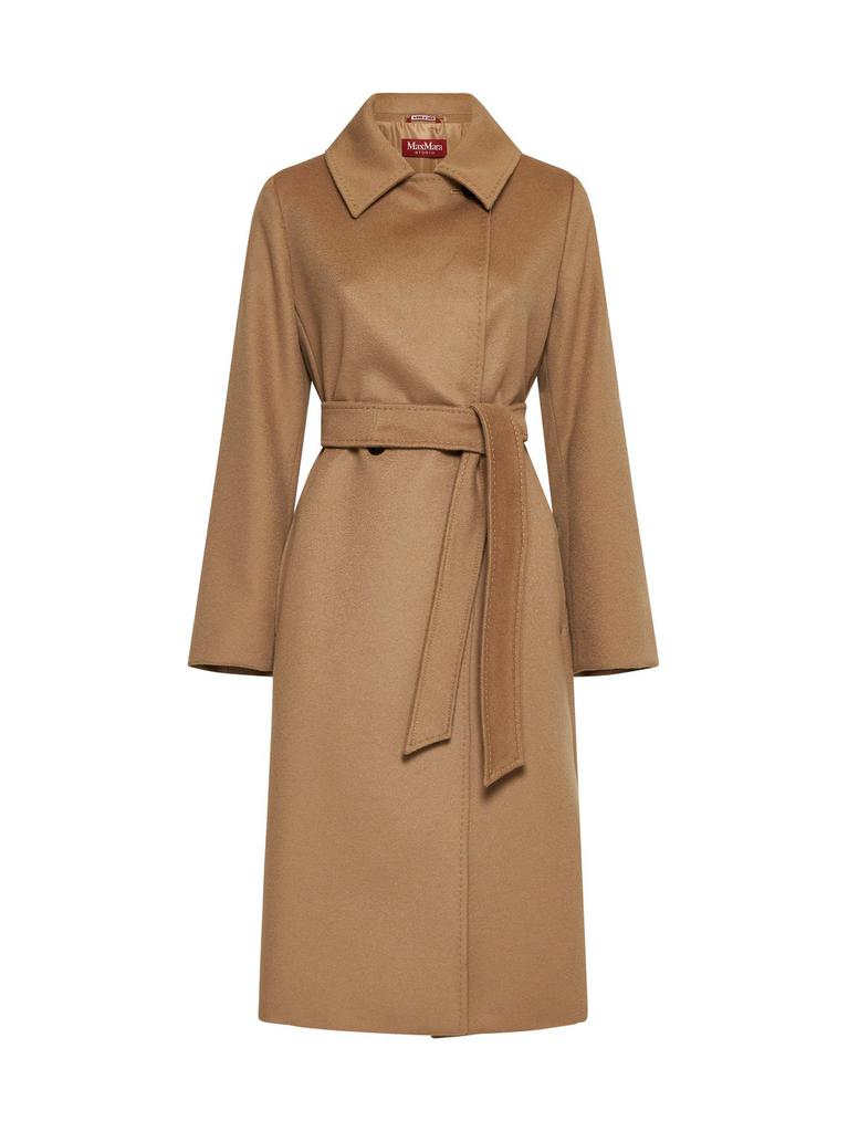 Max Mara Max Mara Studio Bcollag Double-Breasted Belted Coat