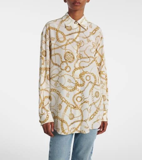 Balmain Chaînes silk shirt 6
