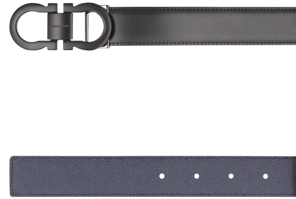 Salvatore Ferragamo Salvatore Ferragamo Gancini Reversible Leather Belt 4