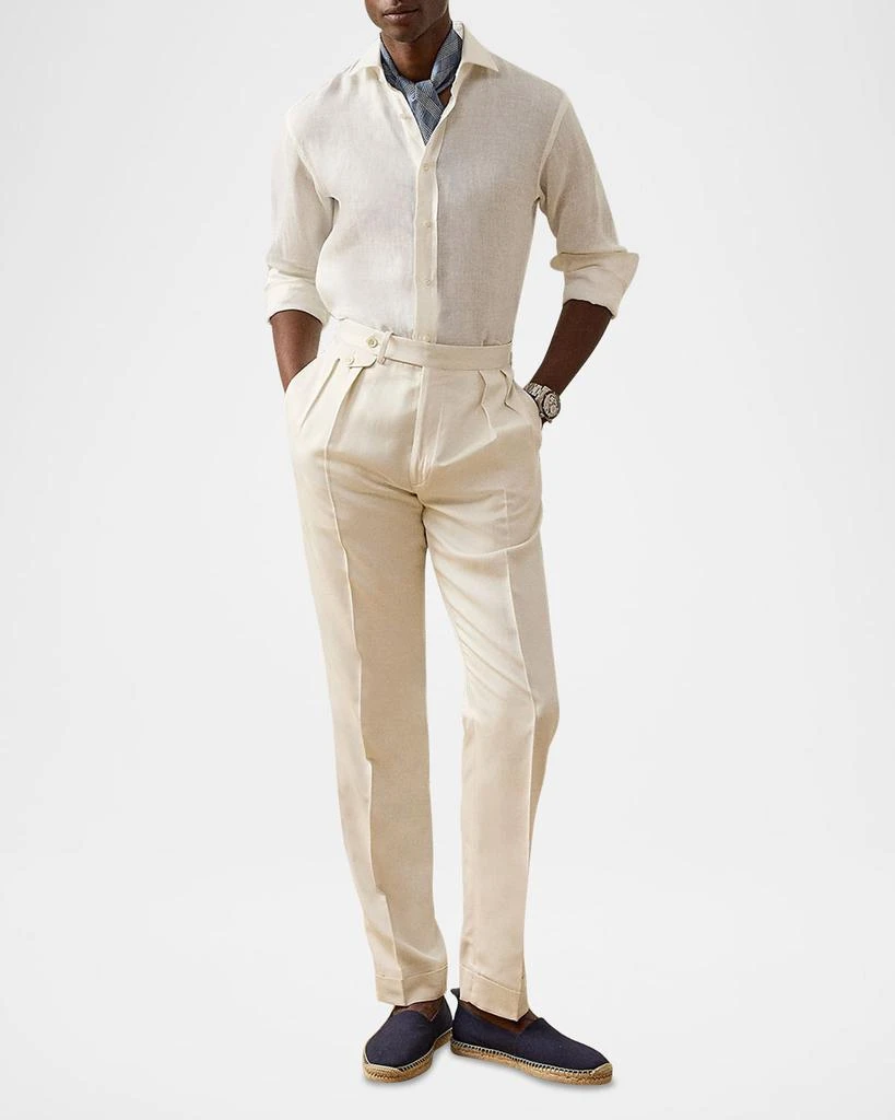 Ralph Lauren x Neiman Marcus Men's Textured Linen Sport Shirt 2