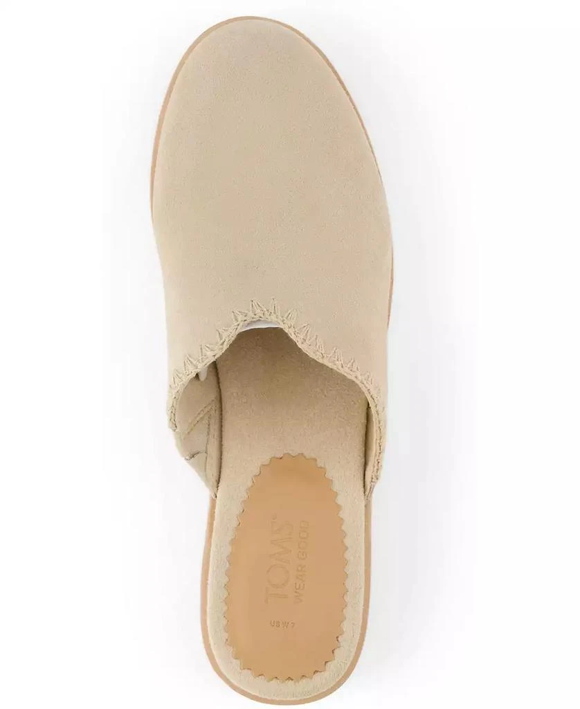TOMS Women's Addison Suede Wood Mule Clog 4