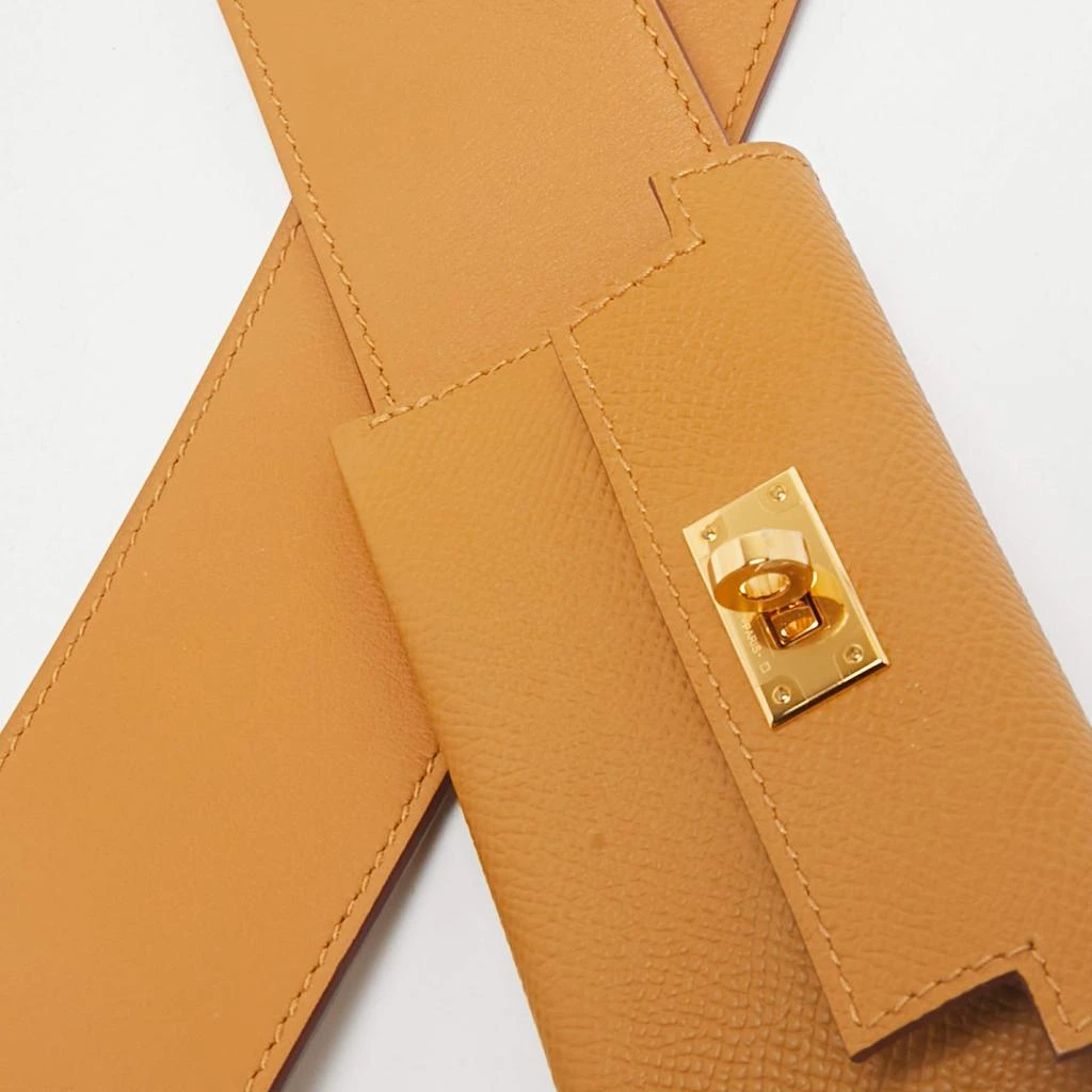 Hermes Hermes Sesame Swift and Epsom Leather Kelly Pocket Bag Strap 2