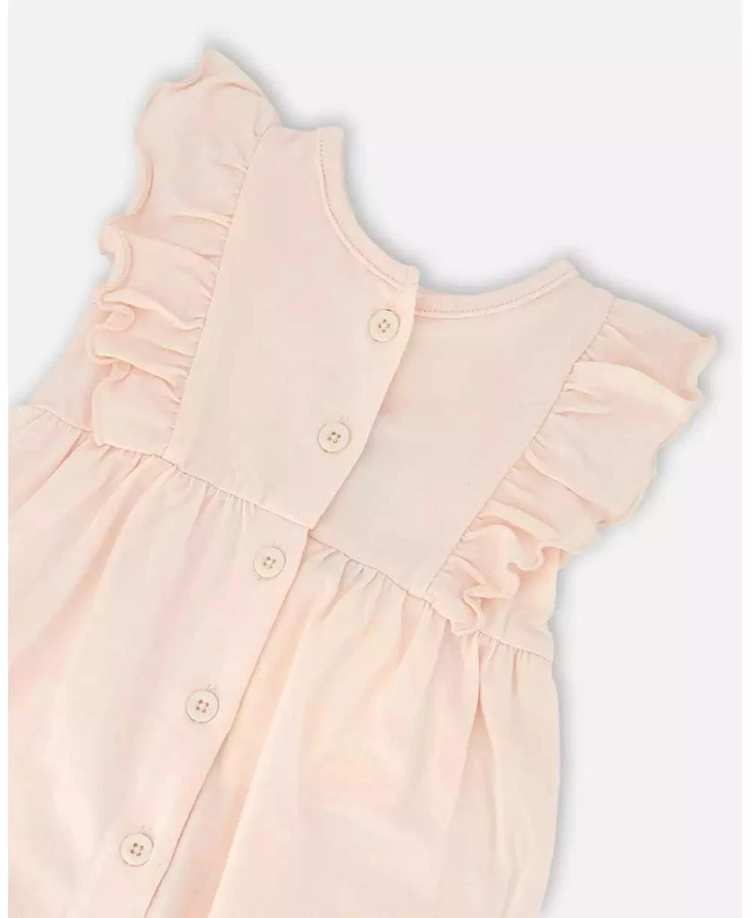 Deux par Deux Baby Girls Cotton Jersey Romper with Frills 3