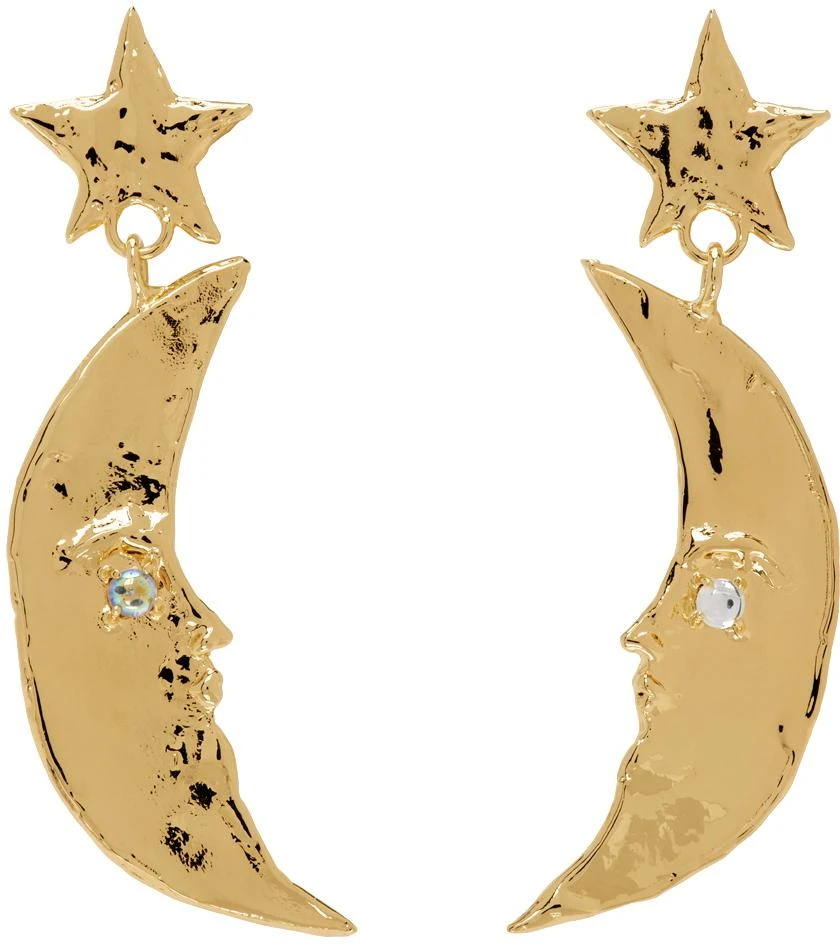 Mondo Mondo Gold Moon Earrings 1