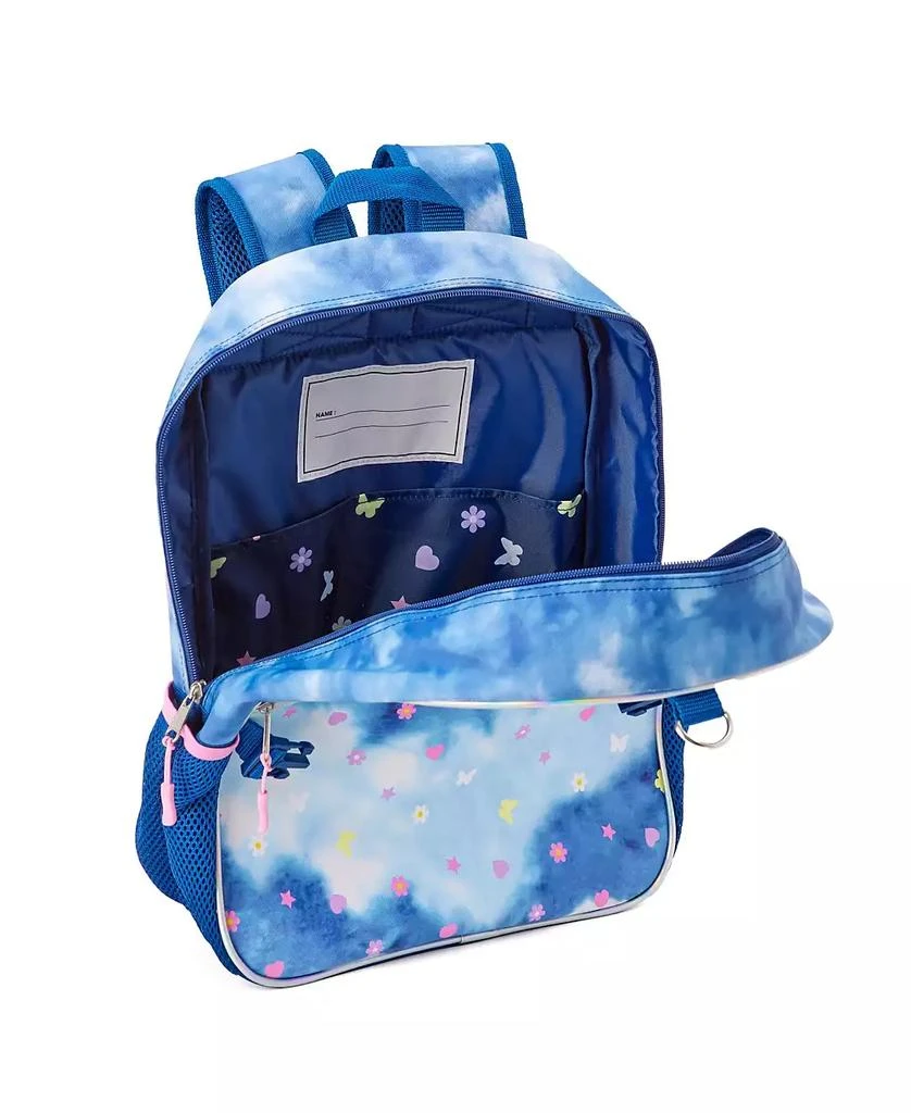 InMocean Girl's Tie Dye Butterfly Backpack Headphone Lunch Set 6