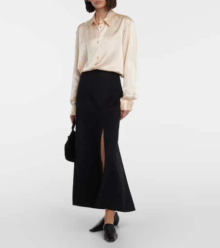 Khaite Argo silk charmeuse blouse 2