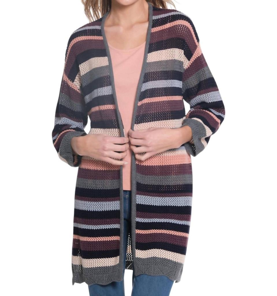 Multiples Multiples - Open Front Long Sweater Cardigan