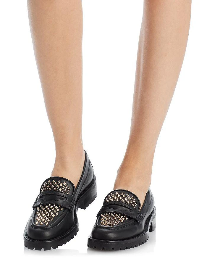 Jimmy Choo Women's Deanna Embellished Penny Loafers 2